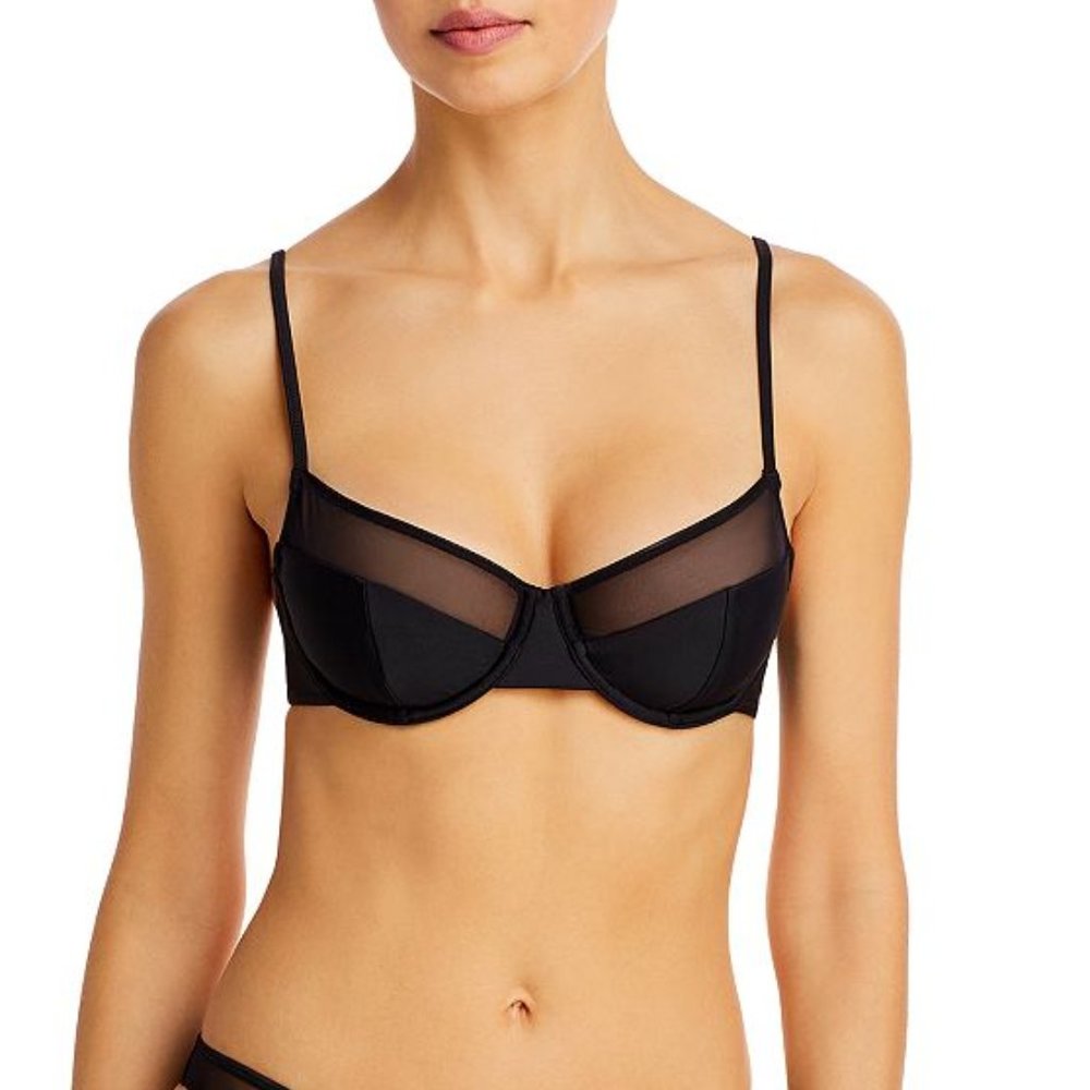 NWOT Solid & Striped The Emily Mesh Bikini Top